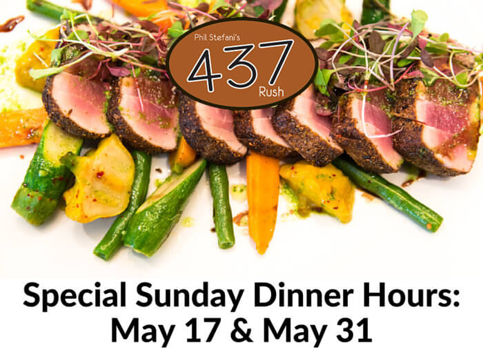 437 Rush special Sunday hours