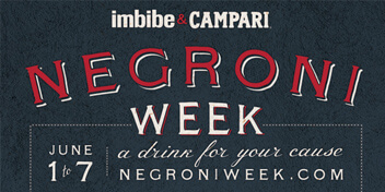 Negroni week drink for a cause
