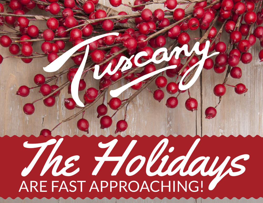 Tuscany Restaurant pre holiday offer