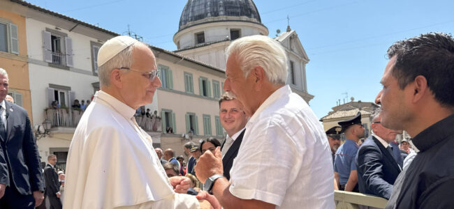 Pope Leo XIV and Phil Stefani